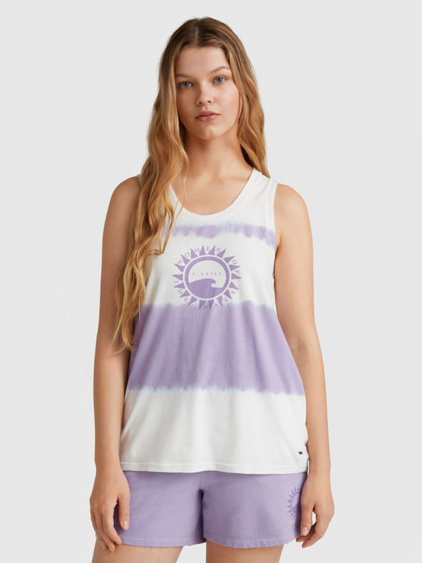 O'Neill Lila und weiß gemustertes O'Neill WOW TANKTOP für Damen