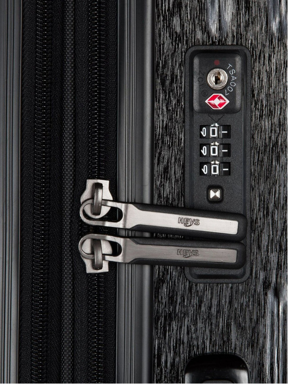 Heys Schwarzer Heys Xtrak Reisekoffer L