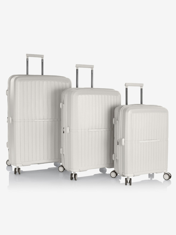 Heys Set aus drei weißen Heys Airlite Reisekoffern S,M,L