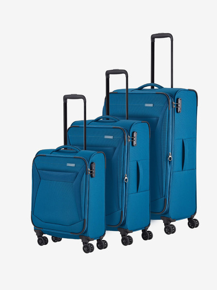 Travelite Dreier-Set Travelite Chios S,M,L Petrol Reisekoffer