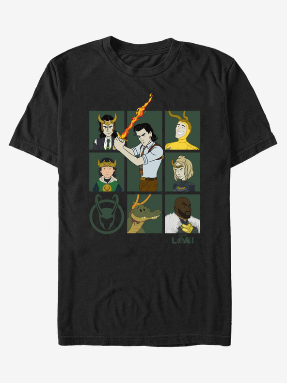 ZOOT.Fan Schwarzes Unisex-T-Shirt ZOOT.Fan Marvel Team