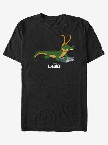 ZOOT.Fan Schwarzes Unisex-T-Shirt ZOOT.Fan Marvel Gator Loki Hero