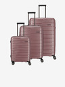 Travelite Set aus drei Travelite Air Base S,M,L rosa Reisekoffer