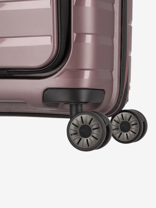 Travelite Pink Travelite Air Base 4w S Fronttasche Reisekoffer