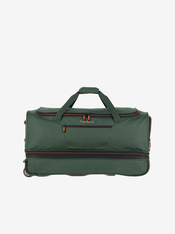 Travelite Dunkelgrüne Travelite Basics Seesack auf Rädern L