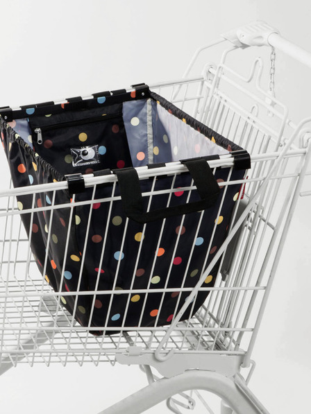 Reisenthel Schwarze Unisex-Polka-Dot-Einkaufstasche Reisenthel Easyshoppingbag