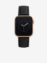 Anne Klein Schwarzes Lederarmband für die Apple Watch Anne Klein