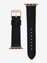 Anne Klein Schwarzes Lederarmband für die Apple Watch Anne Klein