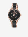 Anne Klein Damenuhr in Schwarz und Roségold Anne Klein