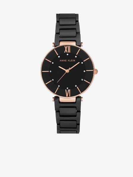 Anne Klein Schwarze Damenuhr Anne Klein