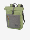 Travelite Grauer und grüner Travelite Basics Roll-up-Rucksack (35 l)