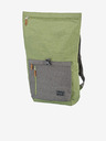 Travelite Grauer und grüner Travelite Basics Roll-up-Rucksack (35 l)