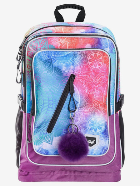 BAAGL  Lila Schulrucksack kubisches Mandala Baagl
