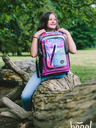 BAAGL  Lila Schulrucksack kubisches Mandala Baagl