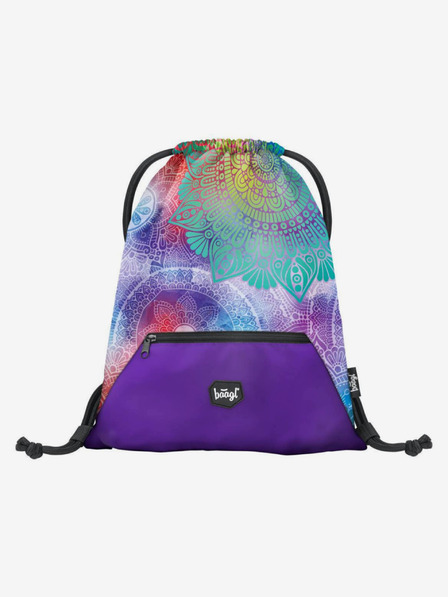 BAAGL  Lila Schulranzen mit Tasche Mandala Baagl