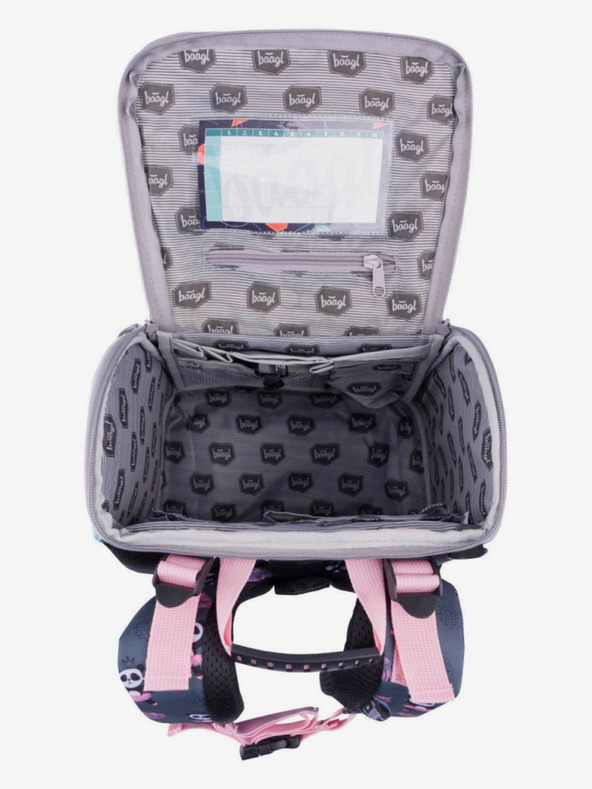 BAAGL  Grauer Schulranzen zippy panda Baagl