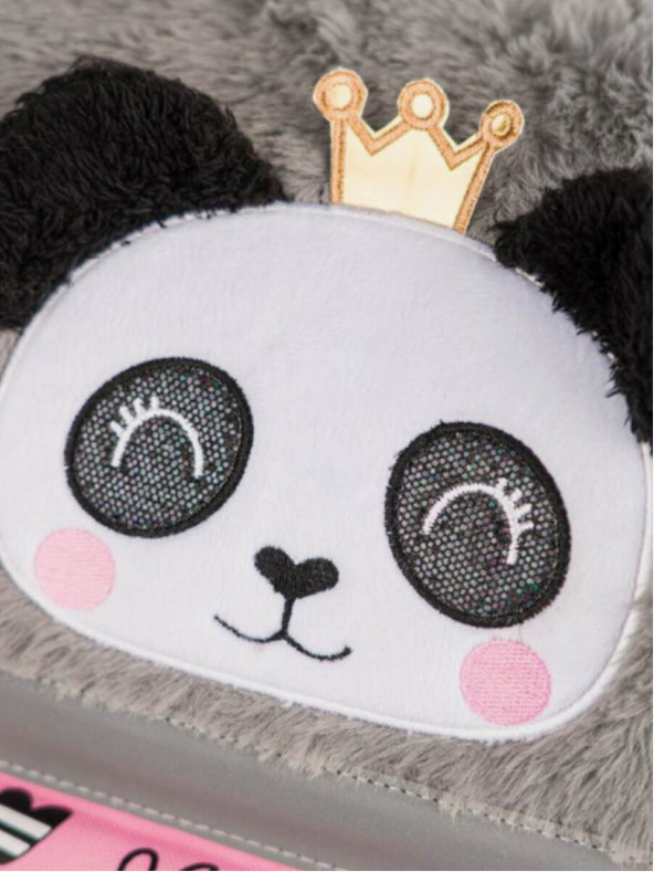 BAAGL  Grauer Schulranzen zippy panda Baagl