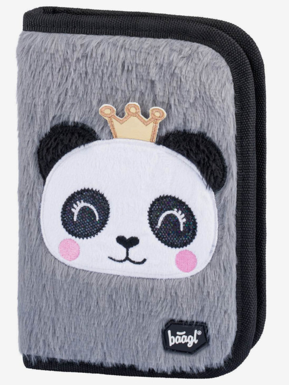 BAAGL  Graues 3er-Set zippy panda: Aktentasche, Federmäppchen, Tasche Baagl
