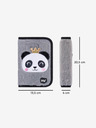 BAAGL  Graues 3er-Set zippy panda: Aktentasche, Federmäppchen, Tasche Baagl