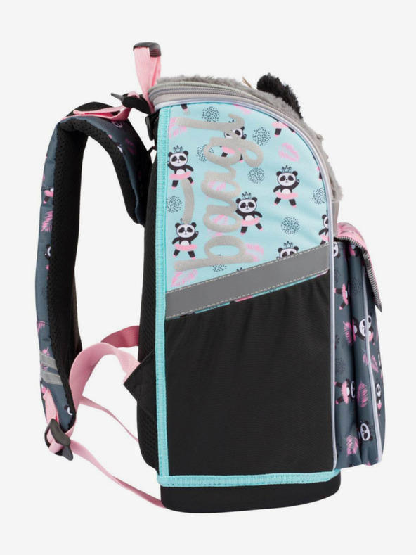 BAAGL  Graues 3er-Set zippy panda: Aktentasche, Federmäppchen, Tasche Baagl