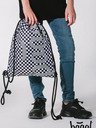 BAAGL  Schwarze Skatetasche - Muster Baagl