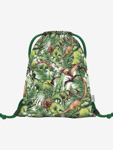 BAAGL  Grüner Ranzen mit Tasche Baagl Dinosaurier