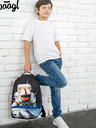 BAAGL  Schwarzer Rucksack Baagl eARTh - Cosmonaut von Caer8th