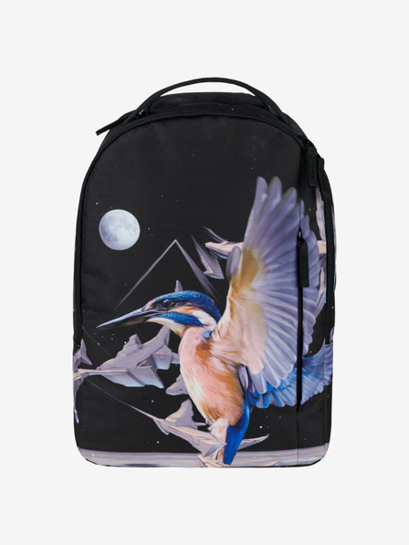 BAAGL  Schwarzer Rucksack Baagl eARTh - Kingfisher by Caer8th