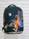 BAAGL  Schwarzer Rucksack Baagl eARTh - Kingfisher by Caer8th
