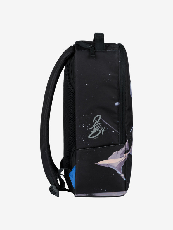 BAAGL  Schwarzer Rucksack Baagl eARTh - Kingfisher by Caer8th