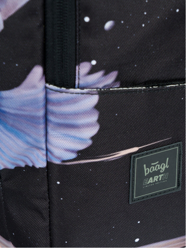 BAAGL  Schwarzer Rucksack Baagl eARTh - Kingfisher by Caer8th