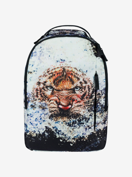 BAAGL  Schwarzer und beiger Baagl eARTh Rucksack - Tiger von Lukero