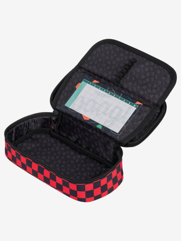 BAAGL  Schwarzes Schulset Skate Rucksack, Mäppchen und Tasche Baagl Teribear