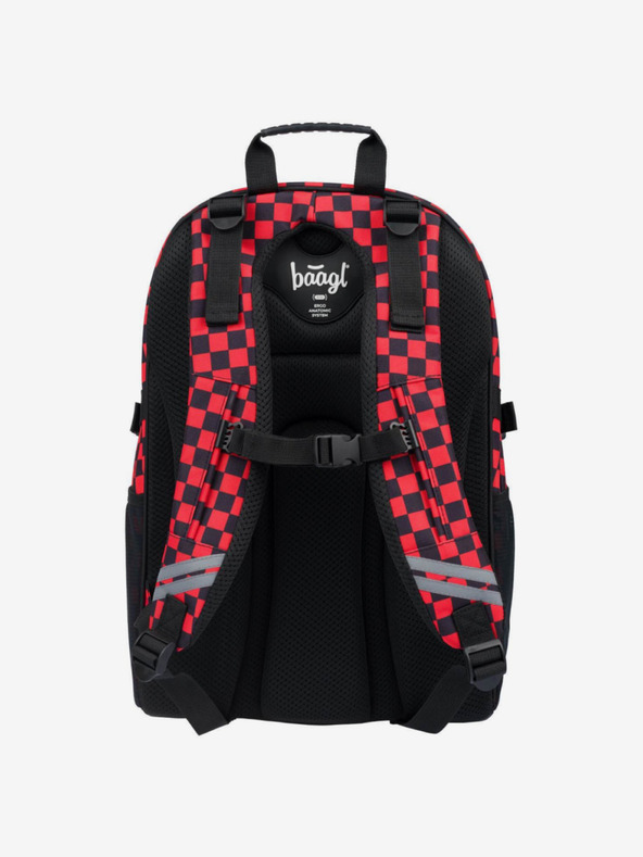 BAAGL  Schwarzes Schulset Skate Rucksack, Mäppchen und Tasche Baagl Teribear