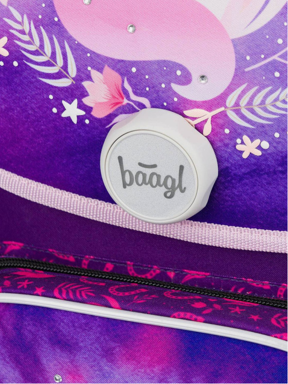 BAAGL  Lila Schulset Ergo - Aktentasche, Federmäppchen, Tasche Baagl Horse