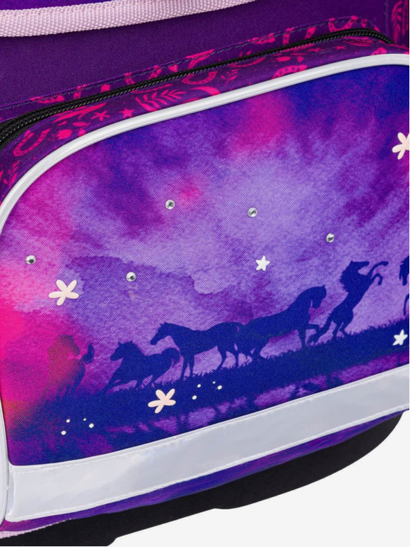 BAAGL  Lila Schulset Ergo - Aktentasche, Federmäppchen, Tasche Baagl Horse