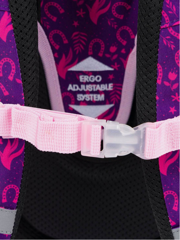 BAAGL  Lila Schulset Ergo - Aktentasche, Federmäppchen, Tasche Baagl Horse