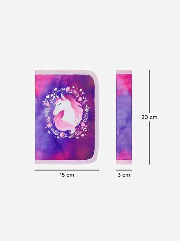 BAAGL  Lila Schulset Ergo - Aktentasche, Federmäppchen, Tasche Baagl Horse