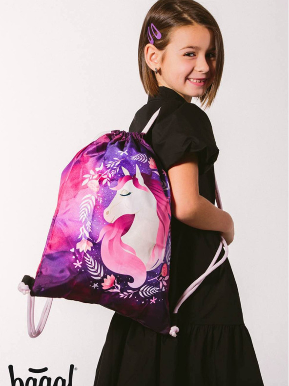 BAAGL  Lila Schulset Ergo - Aktentasche, Federmäppchen, Tasche Baagl Horse