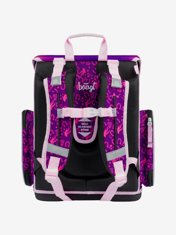 BAAGL  Lila Schulset Ergo - Aktentasche, Federmäppchen, Tasche Baagl Horse