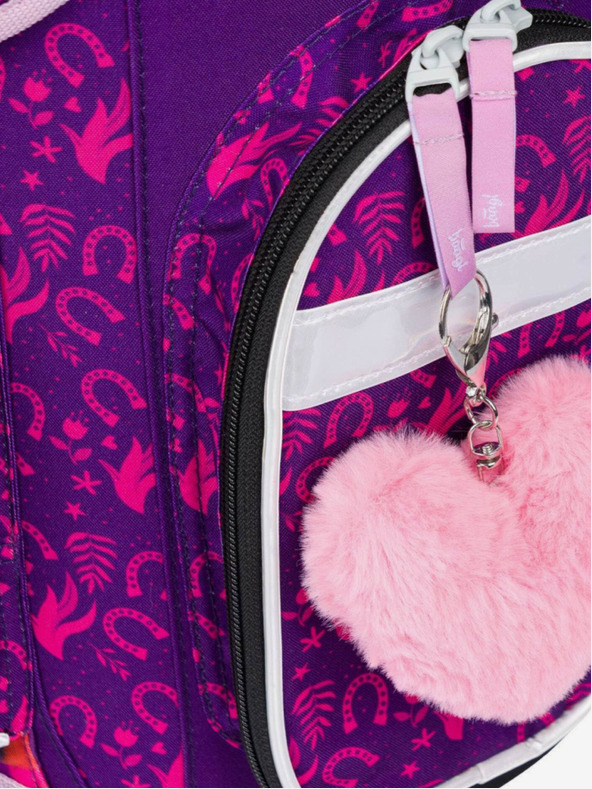 BAAGL  Lila Schulset Ergo - Aktentasche, Federmäppchen, Tasche Baagl Horse