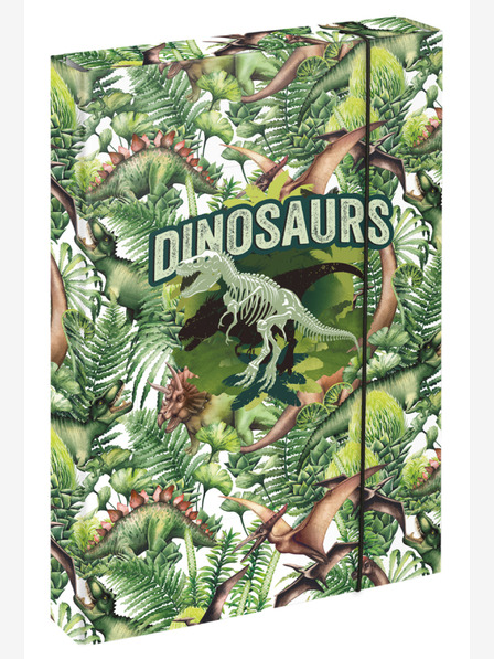 BAAGL  Grüne Schulhefthülle A4 Baagl Jumbo Dinosaurier
