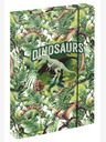 BAAGL  Grüne Schulhefthülle A4 Baagl Jumbo Dinosaurier