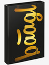 BAAGL  Schwarze Schulhefte A4 Baagl Jumbo Gold
