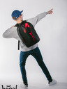 BAAGL  Schwarzer Schulrucksack Baagl eARTh Batman Red