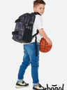 BAAGL  Schwarzes Schulset - Rucksack, Etui, Tasche Baagl Skate Harry Potter Deathly Hallows