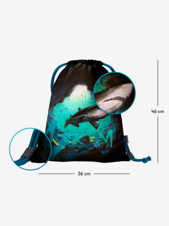 BAAGL  Schwarze Tasche Baagl eARTh - Hai von Lukero