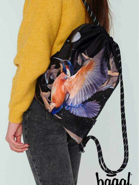 BAAGL  Schwarze Tasche Baagl eARTh - Eisvogel von Caer8th