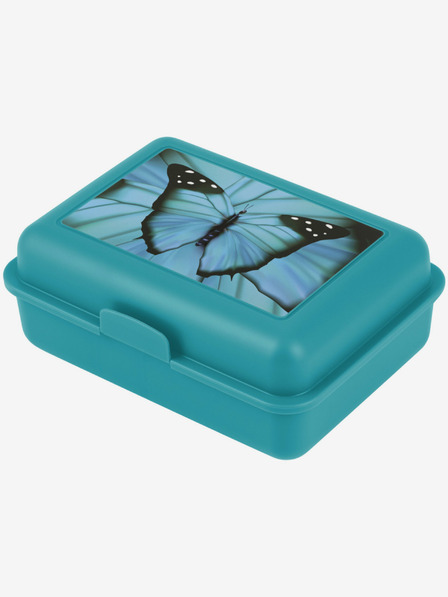 BAAGL  Blaue Brotzeitbox Baagl Schmetterling