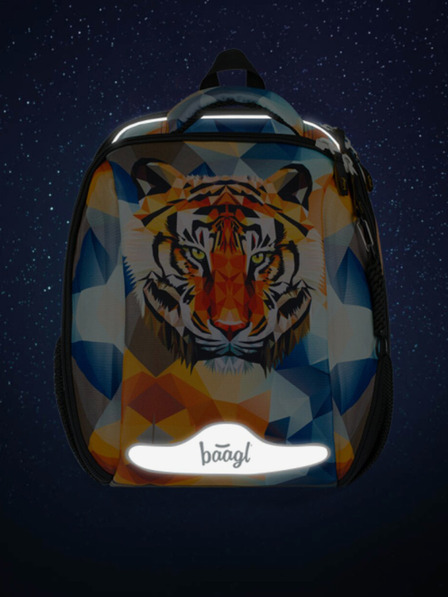 BAAGL  Orange Baagl Shelly Tiger Schüleretui